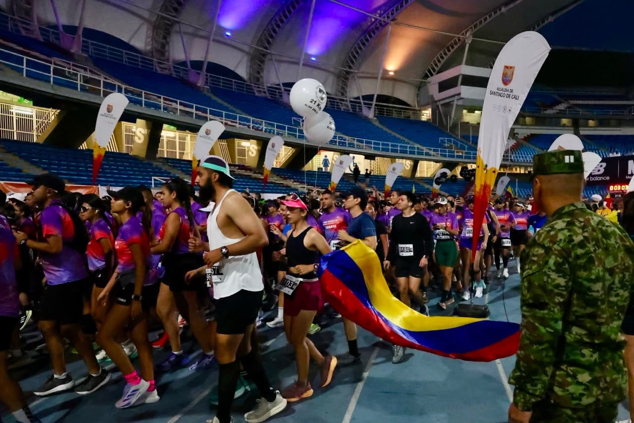 Así se vivió la media maratón de Cali.