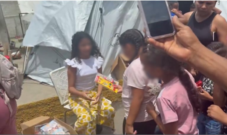 Fabiana Blanco, niña de 12 años venezolana sobreviviente al doble terremoto del 24 de junio.