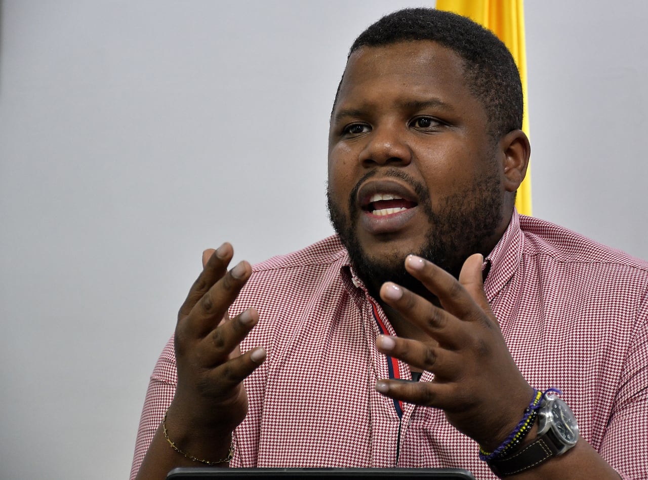 Jimmy Dranguet Rodriguez.
Secretario de Seguridad y Justicia de Cali. Fotos Raúl Palacios / El Pais / 12 de Julio del 2023 Cali.