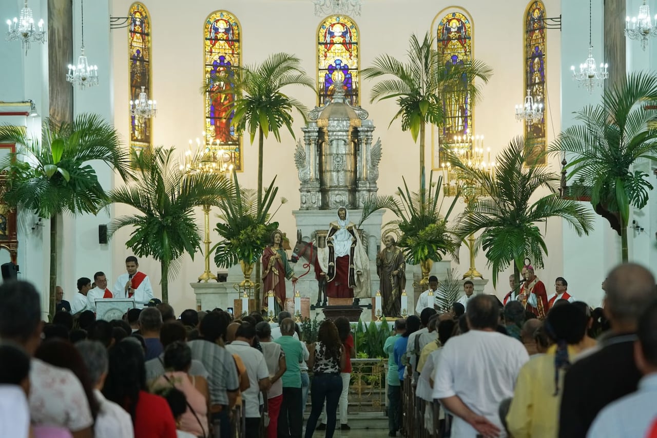 Domingo de Ramos en la Iglesia La Ermita en Cali. 29 de marzo de 2026. Fotos: Jorge Orozco.