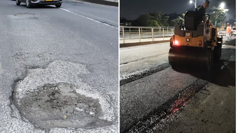 La situación obligaba a maniobras repentinas, frenadas bruscas y desvíos inesperados, lo que incrementaba el riesgo tanto para quienes circulaban por el carril afectado.