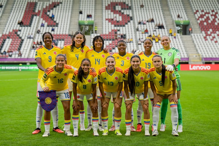 Imagen del partido entre Colombia y Costa Rica por la fecha 1 del Grupo E del Mundial Femenino Sub-20 2026.