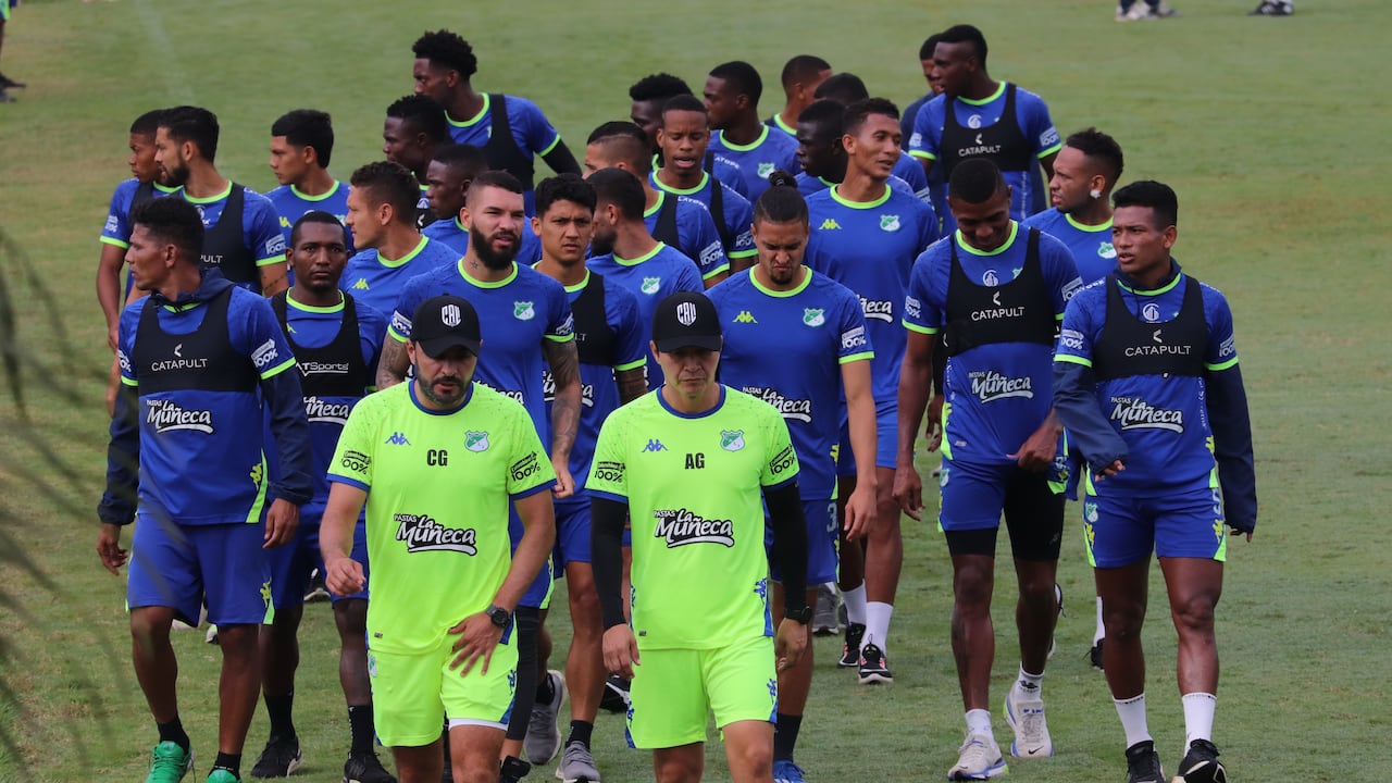 Entrenamiento del Deportivo Cali en Pance.