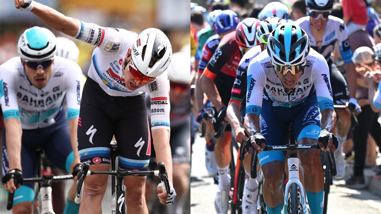 Tim Merlier y Santiago Buitrago, ganador y mejor colombiano en la etapa 3 del Tour de Francia.