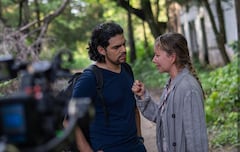 Alejandro Aguilar y Argelia Blandón en ua escena en Armero (Tolima).