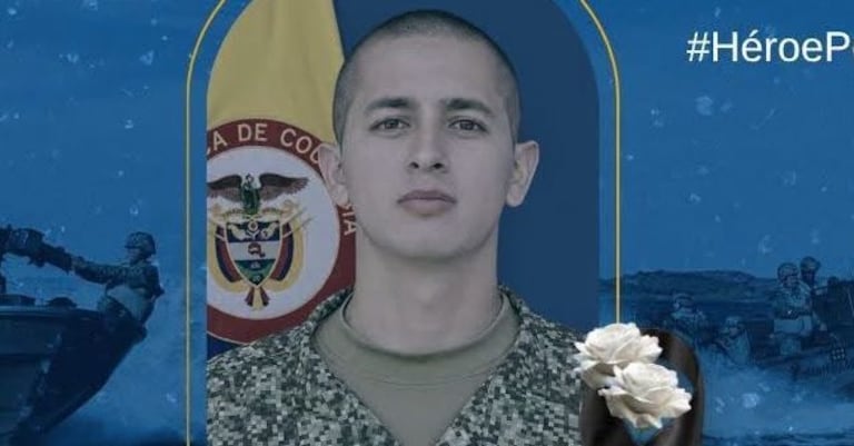 Edwin Andrés Vargas Londoño, infante de Marina de la Armada Nacional, murió durante un ataque con explosivos en zona rural de Guapi, Cauca.