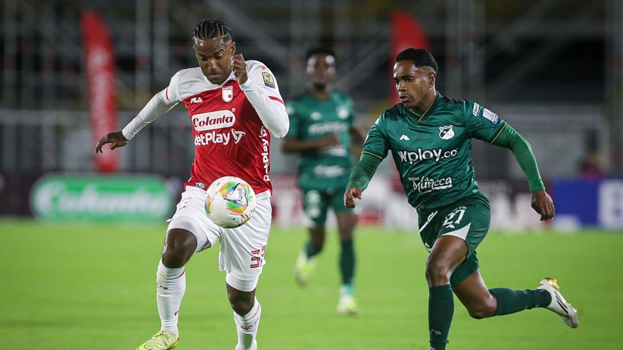 Imagen del compromiso entre Independiente Santa Fe y Deportivo Cali.