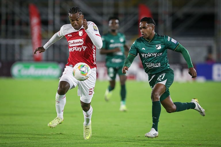 Imagen del compromiso entre Independiente Santa Fe y Deportivo Cali.