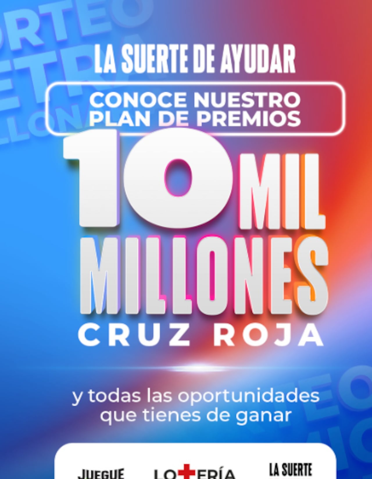 Premio Mayor:
$10.000.000.000
(Juega todos los martes a las 11:00 p. m. / Canal 1 y Facebook Live).