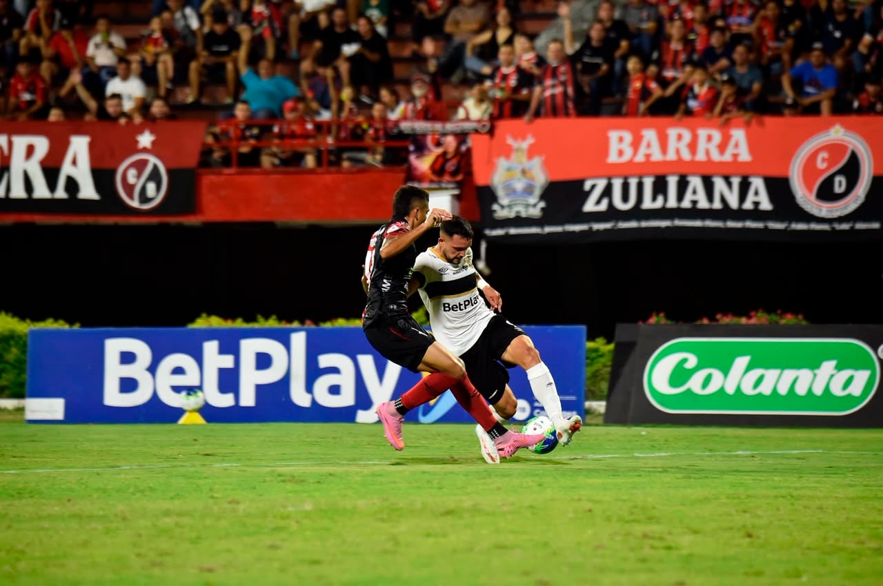Momento del partido entre Cúcuta Deportivo e Internacional de Bogotá por la fecha 4 de la Liga Colombiana II-2026.