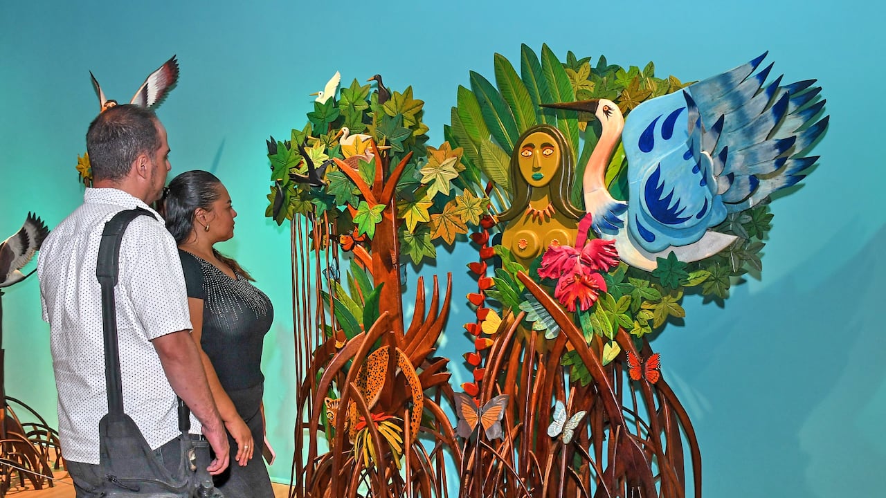 Exposiciones de la Biblioteca Departamental y el Museo de Ciencias Naturales INCIVA durante la COP16. Fotos Wirman Rios, Octu 21 de 2024, EL PAIS