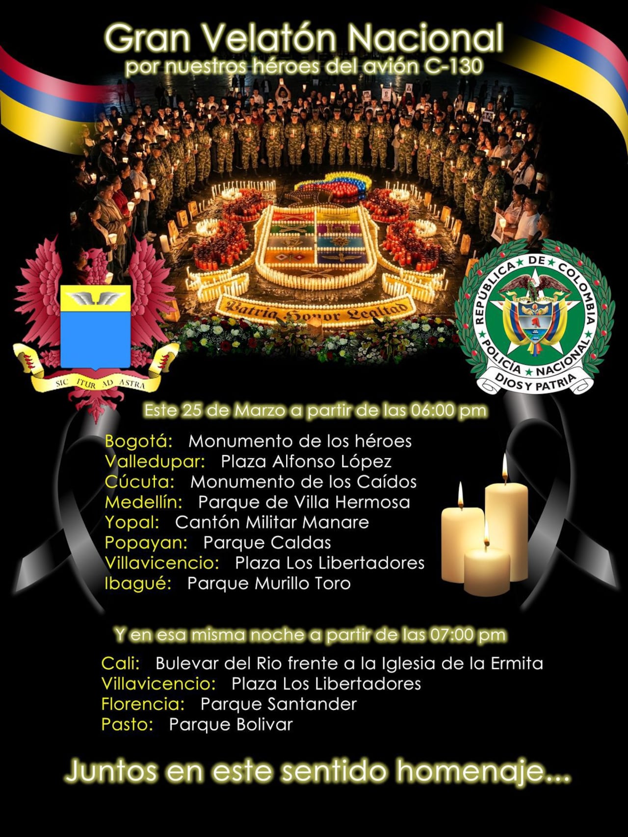 Desde diferentes regiones, miles de ciudadanos se reunieron para rendir tributo a quienes dedicaron su vida al servicio de la nación.