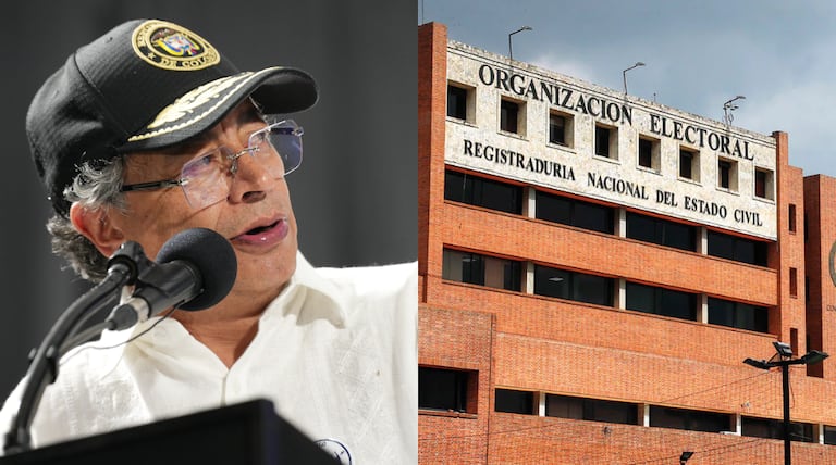 Gustavo Petro y Registraduría.