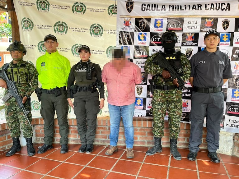 De acuerdo con la Policía, el operativo de captura se realizó en el barrio Olaya Herrera, en Santander de Quilichao, Cauca.