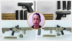 Entre el material bélico decomisado en Pance se encuentra un fusil Colt calibre 5.56 de fabricación estadounidense y dos pistolas Glock 9 milímetros.