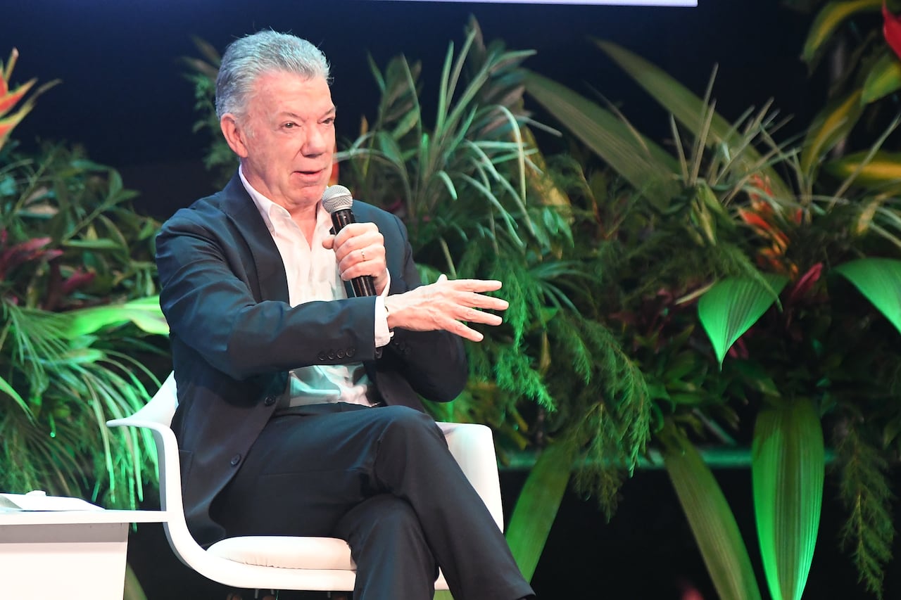Cali: Semana de la Biodiversidad en Cali, Juan Manuel Santos, expresidente de Colombia. Foto José L Guzmán. El País.