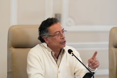 El presidente Gustavo Petro durante un consejo de ministros el 27 de mayo.