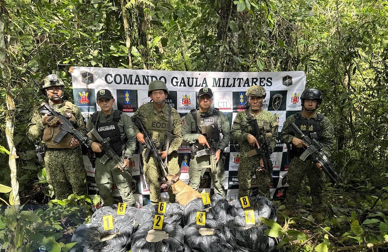 500 kilogramos de material explosivo de fabricación artesanal incautados en Tumaco, Nariño.