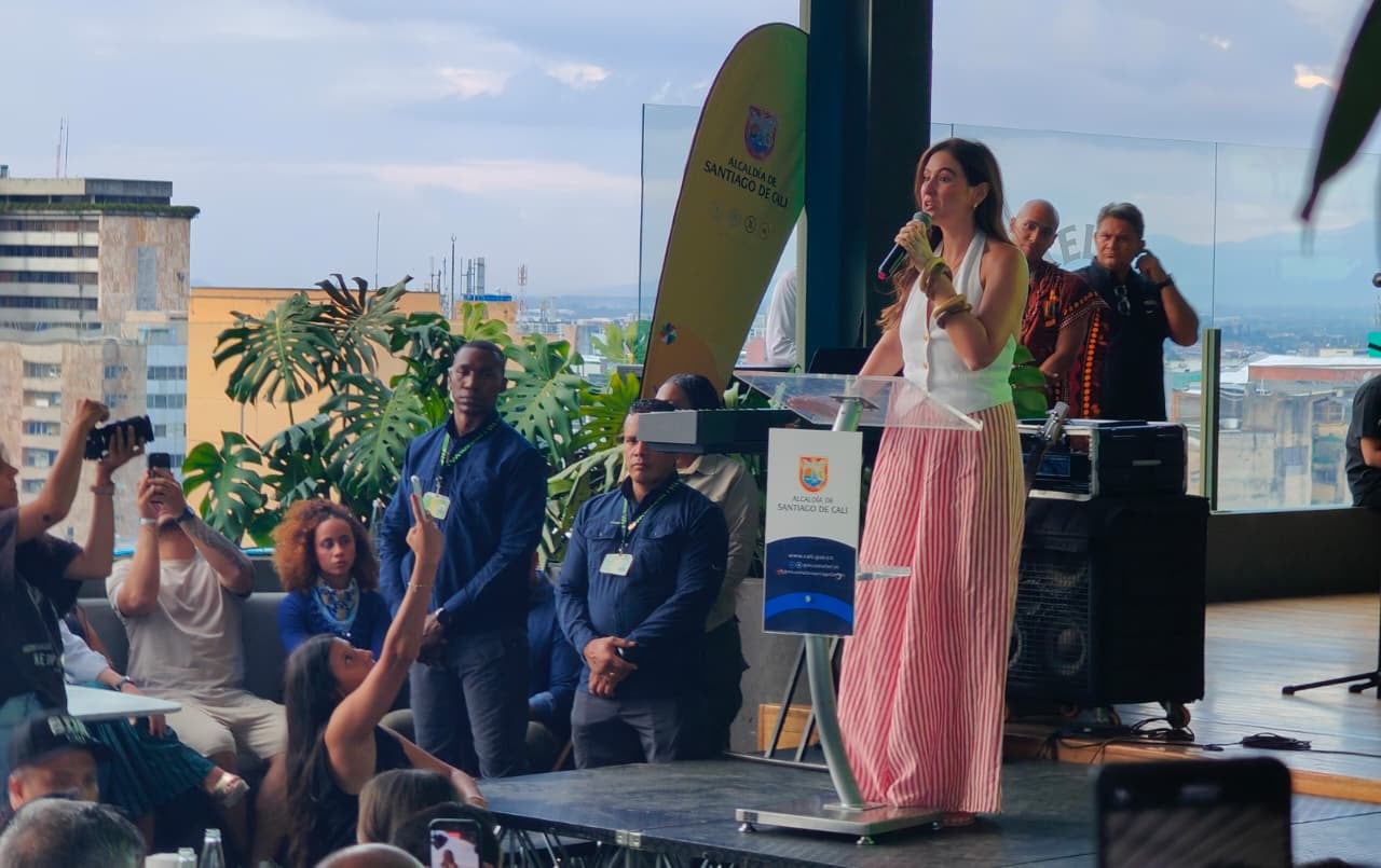 La gestora social, Taliana Vargas.