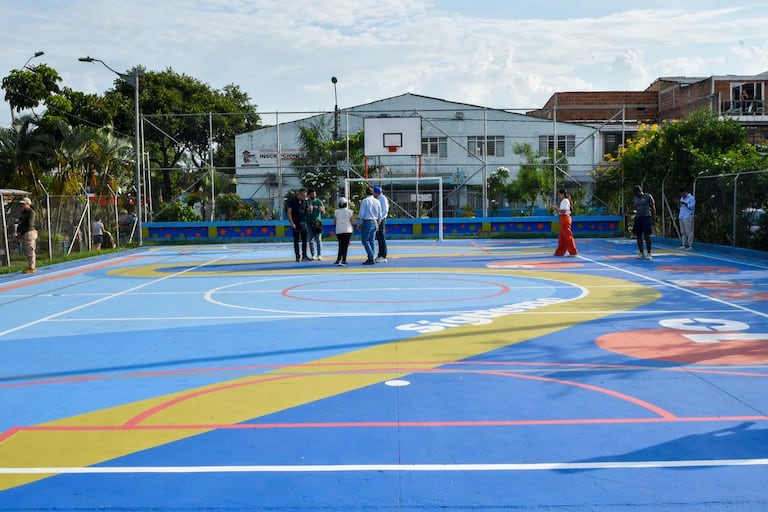 Varias canchas multipropósito han sido recuperadas en las últimas semanas.