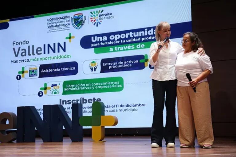 La gobernadora Dilian Francisca Toro hizo el lanzamiento oficial del programa ‘Valle INN+ 2025’.