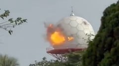 Video muestra el impacto de un drone en el municipio de Candelaria.