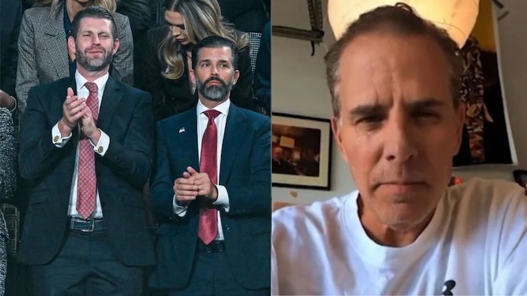 Hunter Biden, Donald Trump Jr, y Eric Trump
