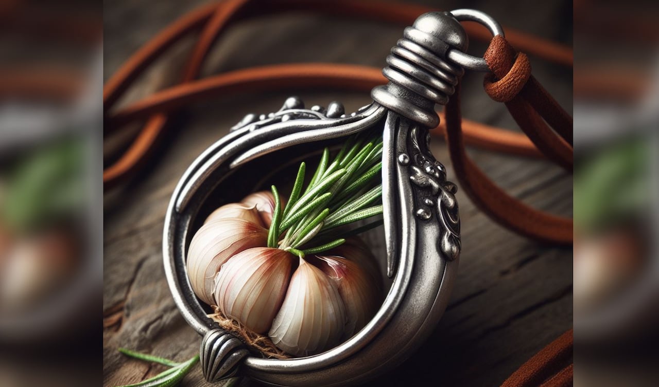 Amuleto ajo y romero.