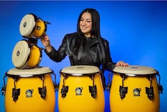 Alexandra Albán, percusionista.