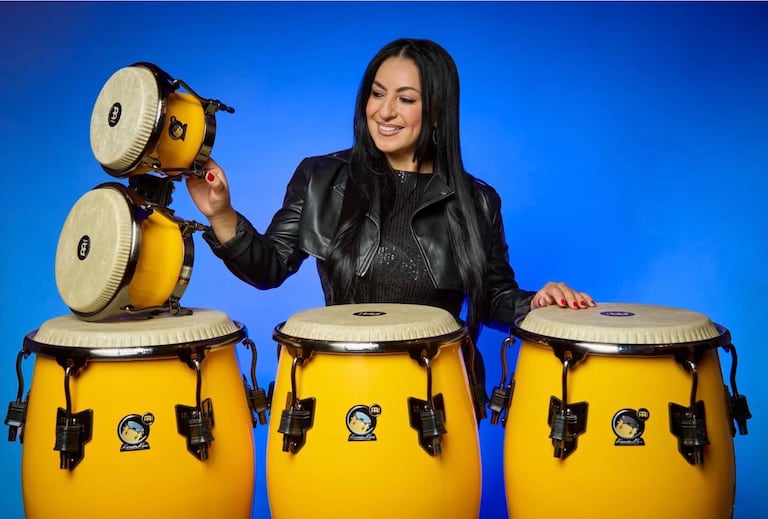 Alexandra Albán, percusionista.