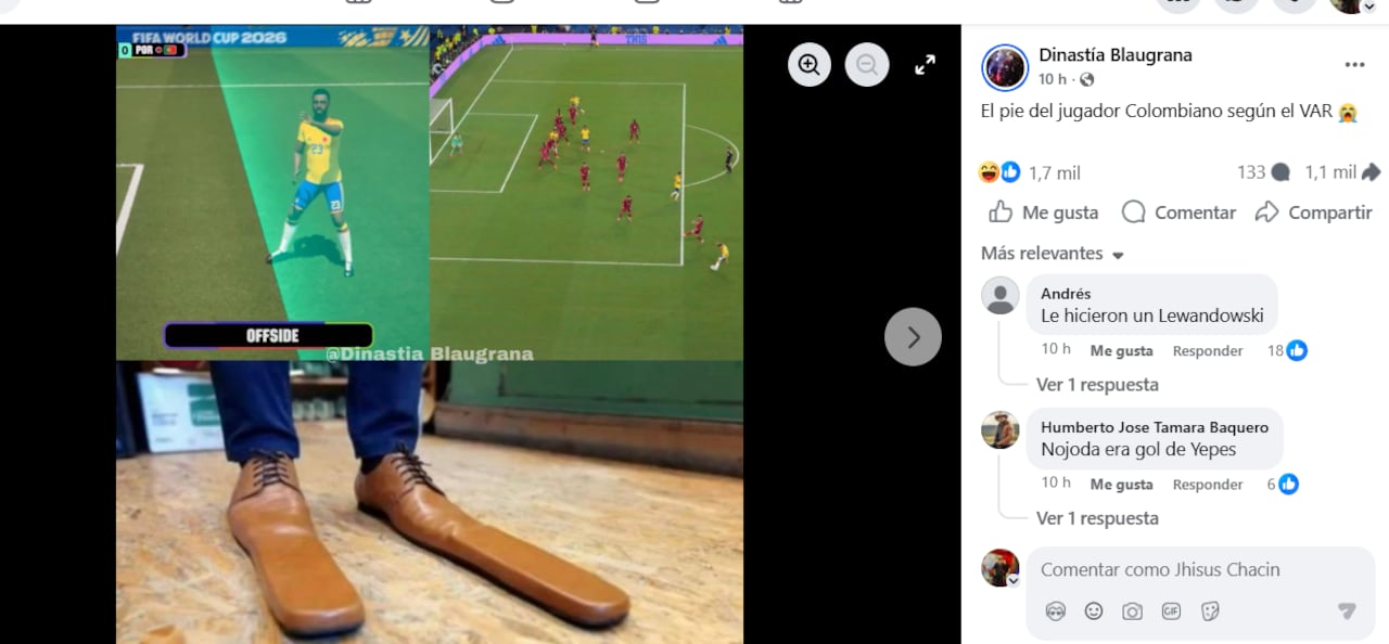 Comentarios y memes respecto a los goles anulados.