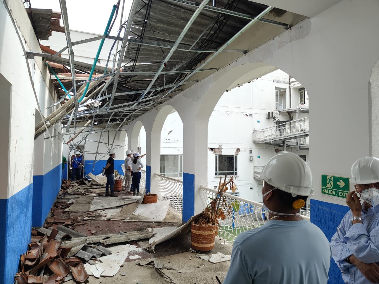 El Instituto para Niños Ciegos y Sordos inicia proceso de restauración tras daños por el terremoto en Cali.