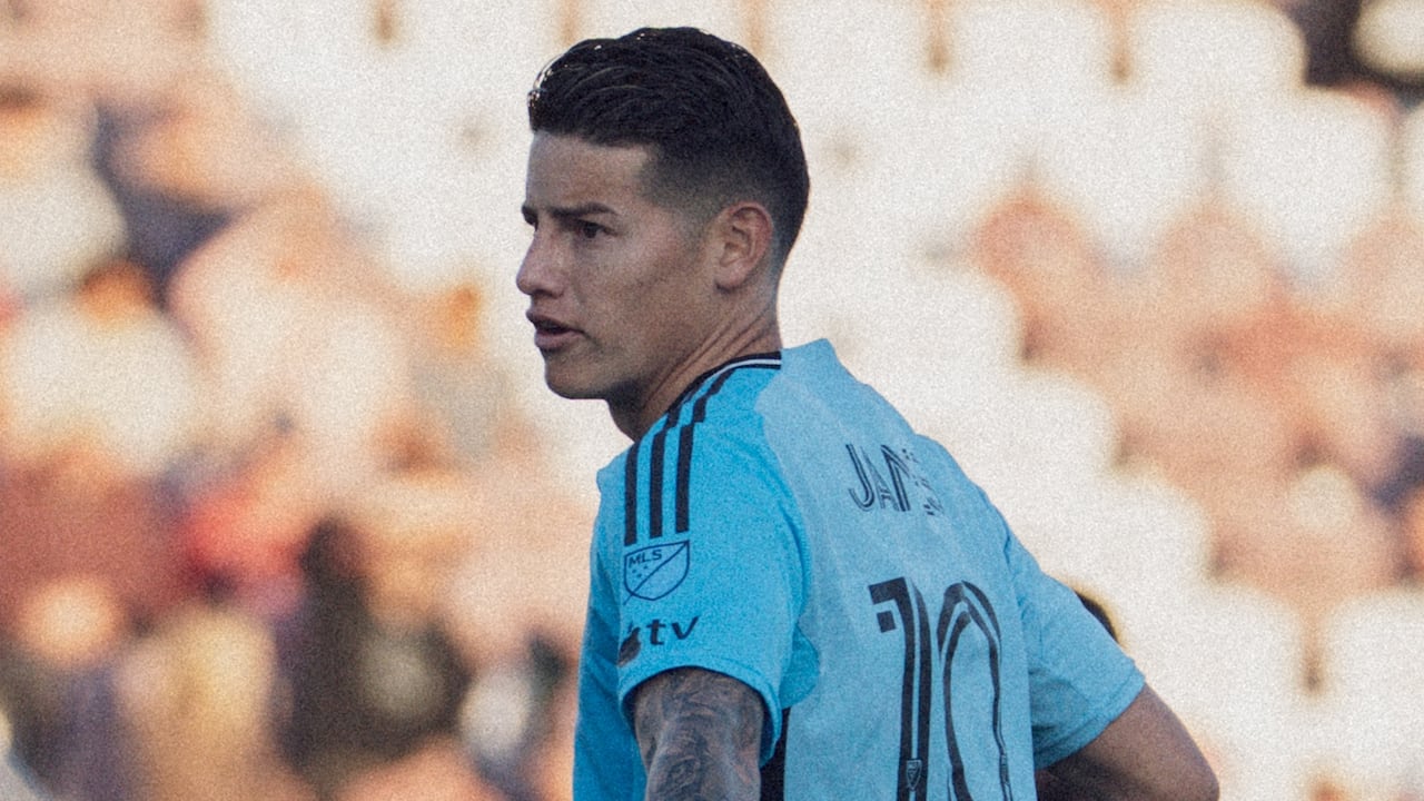 James Rodríguez en su reaparición con el Minnesota United en la U.S. Open Cup de los Estados Unidos.