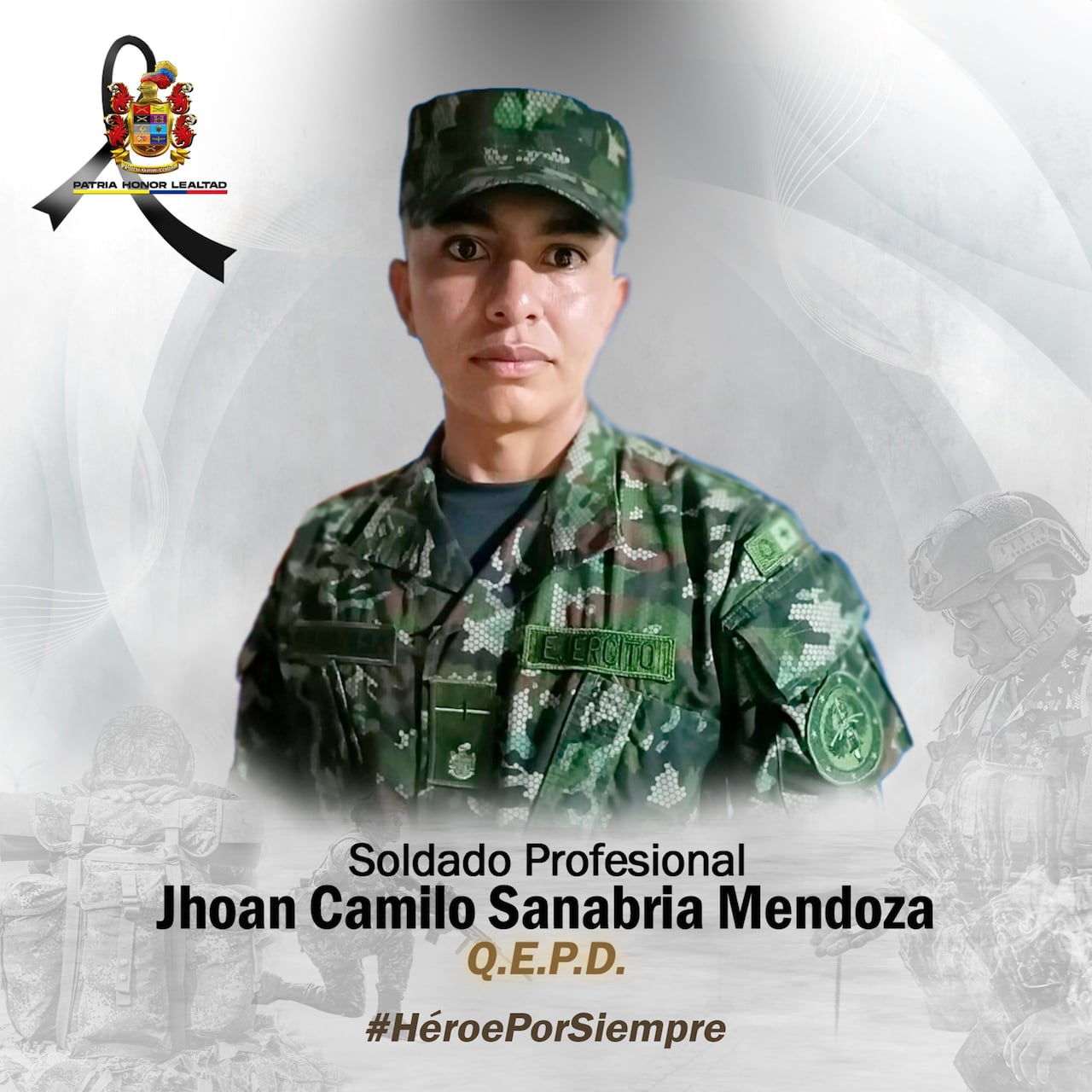 Soldado muerto en ataque