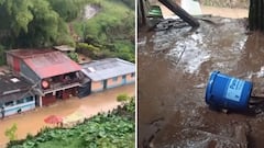Lluvias causan estragos en Versalles: Sin vías y con casas inundadas.