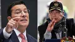 De izquierda a derecha: Hernán Penagos y Gustavo Petro.