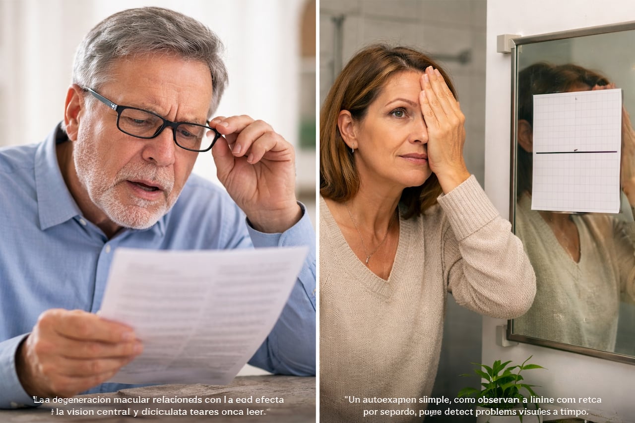 Un autoexamen sencillo, como observar una línea recta con cada ojo por separado, puede ayudar a detectar alteraciones visuales a tiempo.