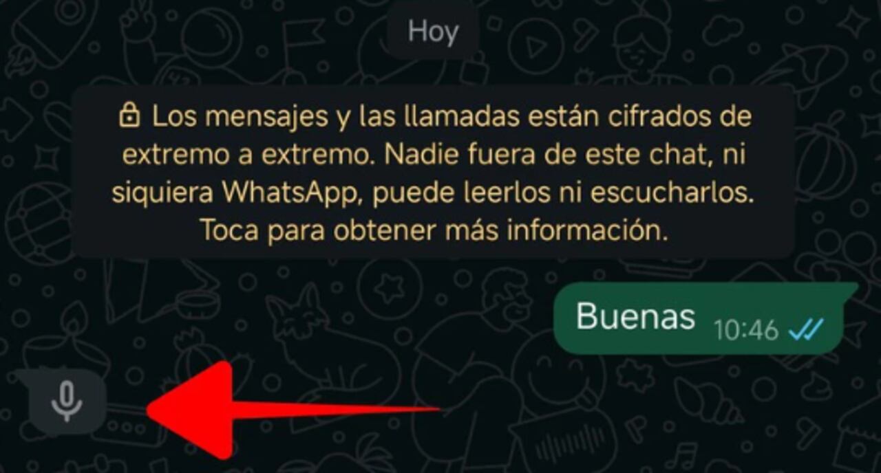 La actualización de WhatsApp incluye un símbolo de micrófono que facilita la identificación de las grabaciones dentro de las conversaciones.