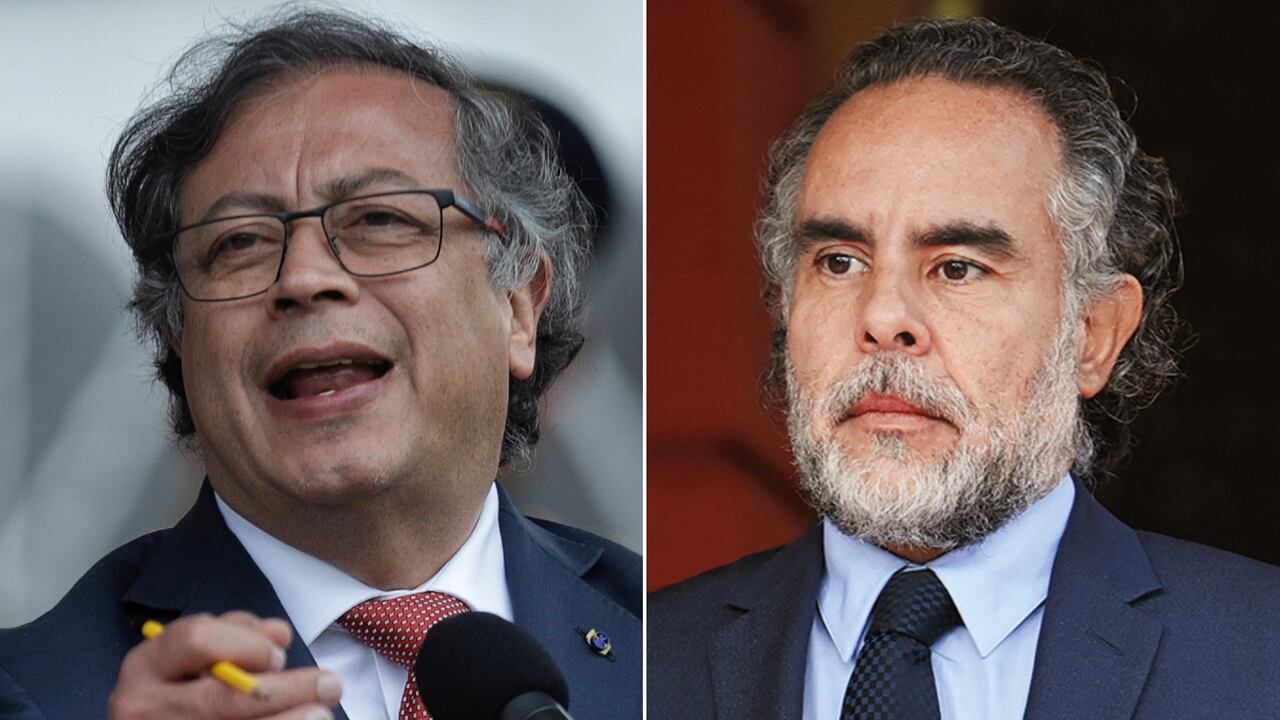 El presidente Gustavo Petro y el exembajador Armando Bendetti.