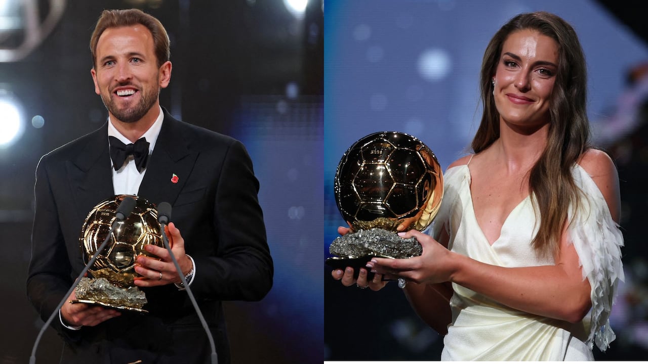 Harry Kane (izq.) y Alexia Putellas, ganadores del Balón de Oro 2026.