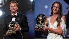 Harry Kane (izq.) y Alexia Putellas, ganadores del Balón de Oro 2026.