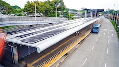 En la terminal Simón Bolívar del MIO se instalarán 2.074 módulos solares con una capacidad total de un megavatio.
