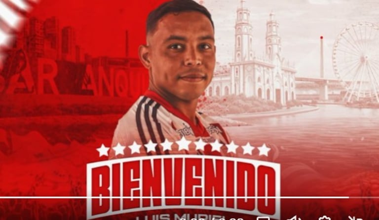 Junior oficializa con un video la contratación de Luis Fernando Muriel