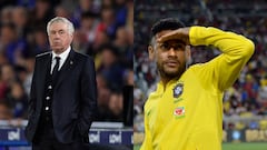 Carlo Ancelotti podría llamar a Neymar a la convocatoria de la Selección de Brasil para las fechas de eliminatorias.