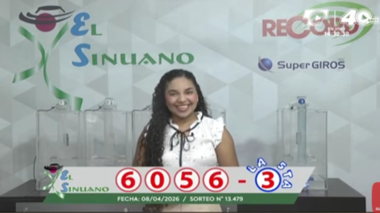 Sinuano Día. En esta ocasión, la combinación que hizo vibrar a los apostadores fue el 6056.