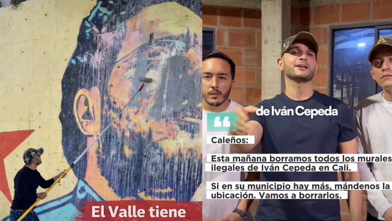 Jaime Arizabaleta borra murales de Iván Cepeda.