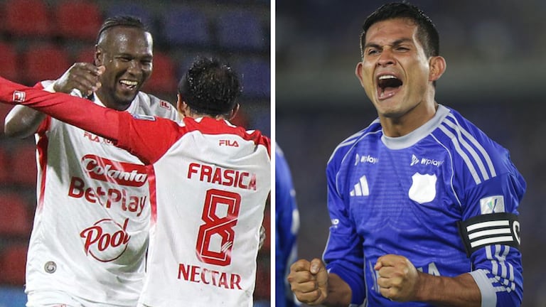 Victorias de Santa Fe y Millonarios mueven la tabla de posiciones en la Liga BetPlay.