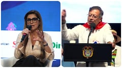 Adriana Magalí Matiz, gobernadora del Tolima y el presidente Gustavo Petro.
