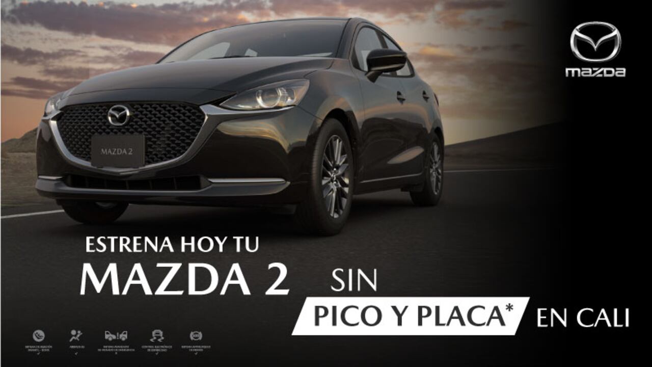 El concesionario Mazko I Massy Motors ofrece a todos los caleños el beneficio de Pico y Placa que rige solamente en Cali y empieza a funcionar a partir del mes de junio de 2023. La oferta comercial aplica únicamente para los vehículos de las referencias Mazda 2 Sedán y Hatchback facturados hasta el 27 de mayo de este año.