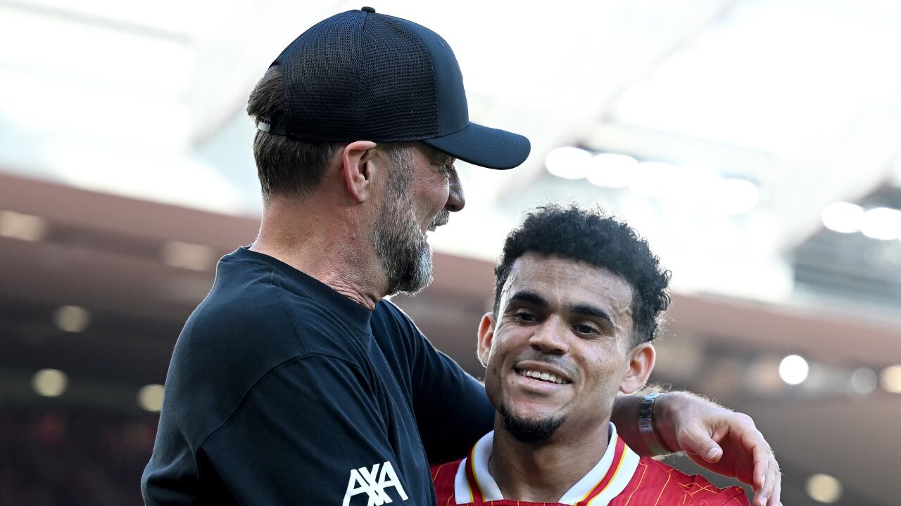 Luis Díaz y Jürgen Klopp terminaron en 2024 su relación en Liverpool